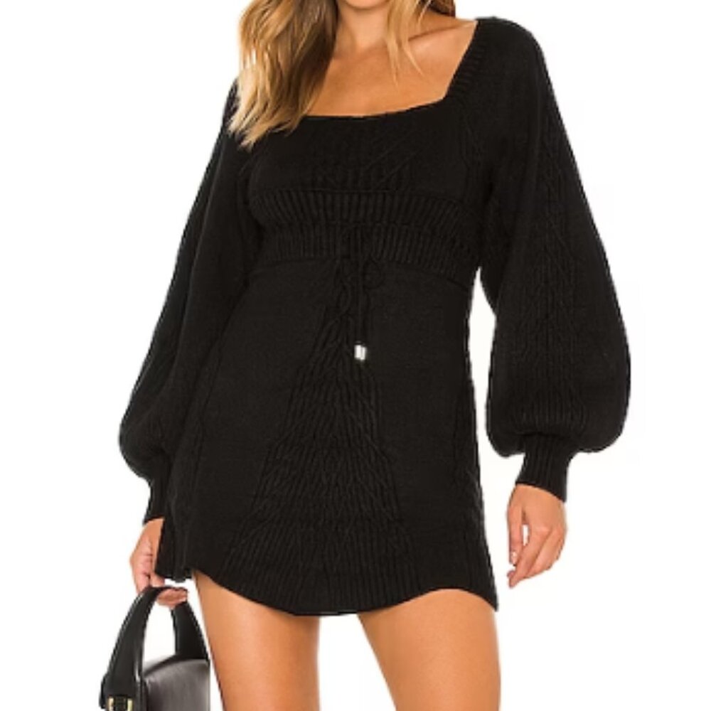 Free People - Emmaline Mini Dress in Black - Size Small - Never Worn